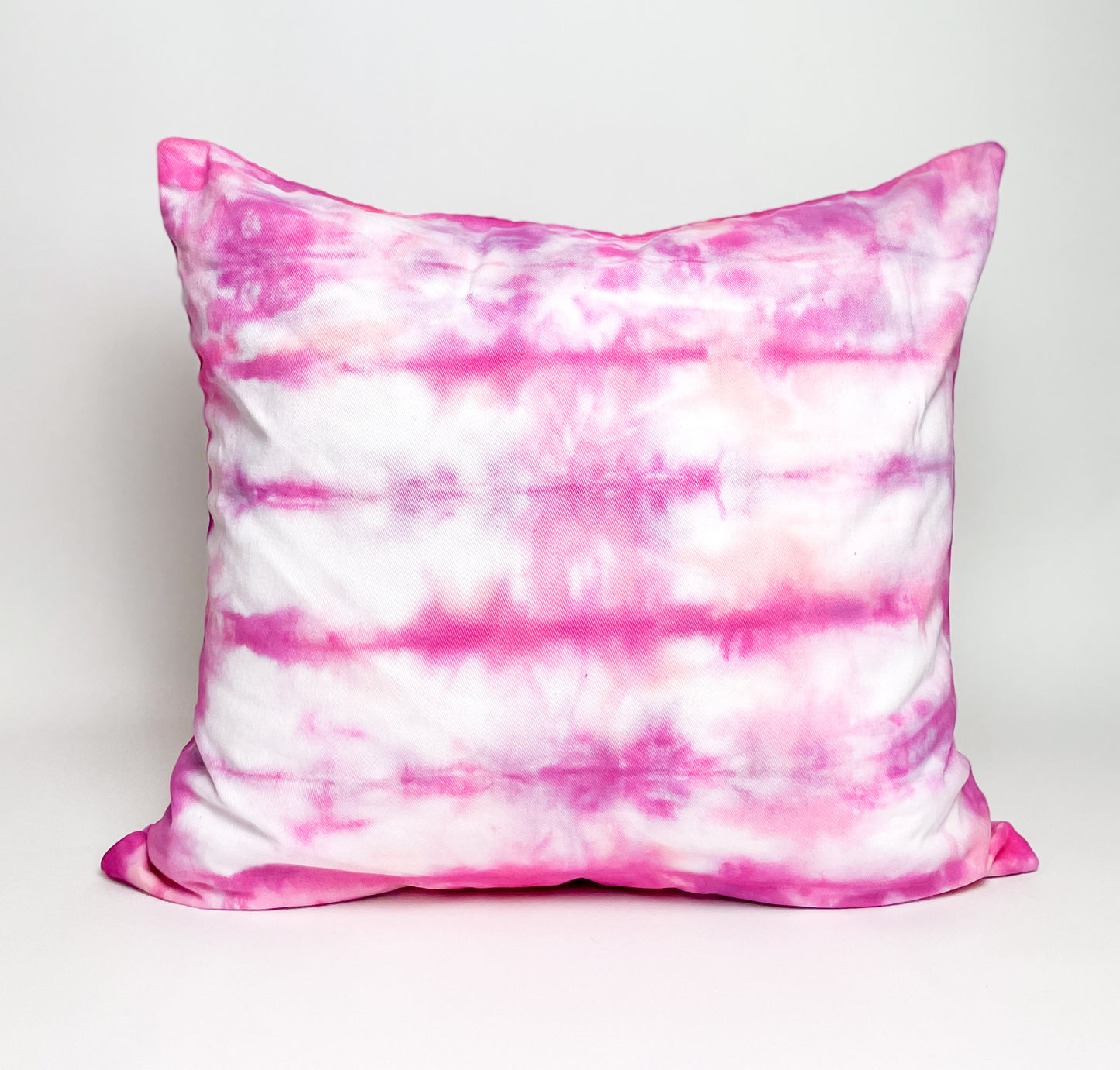 Cotton Throw Pillow Covers in Hot Pink / Set of 2