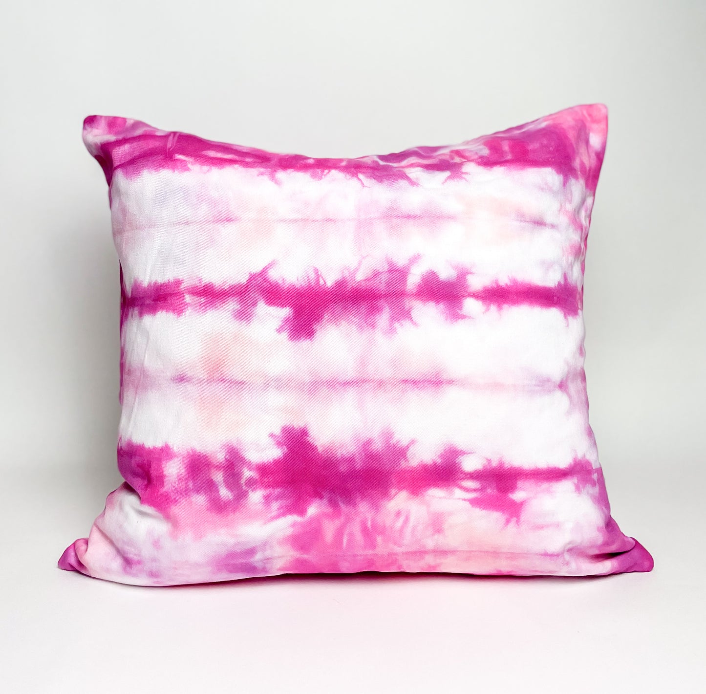 Cotton Throw Pillow Covers in Hot Pink / Set of 2
