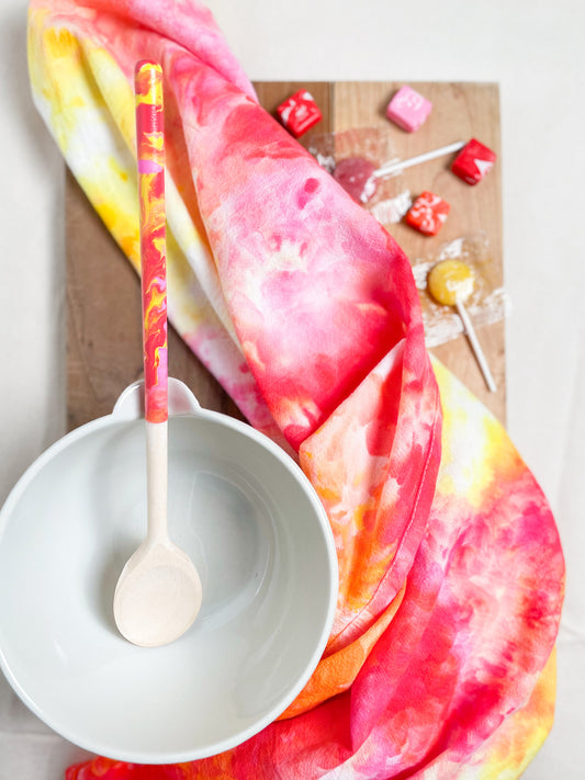 Dish Cloth + Spoon set in Punch