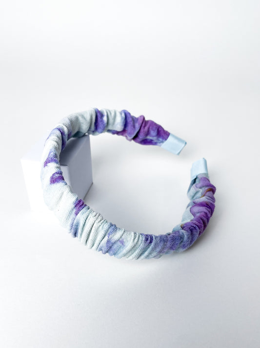 Scrunched Headband in Lilac