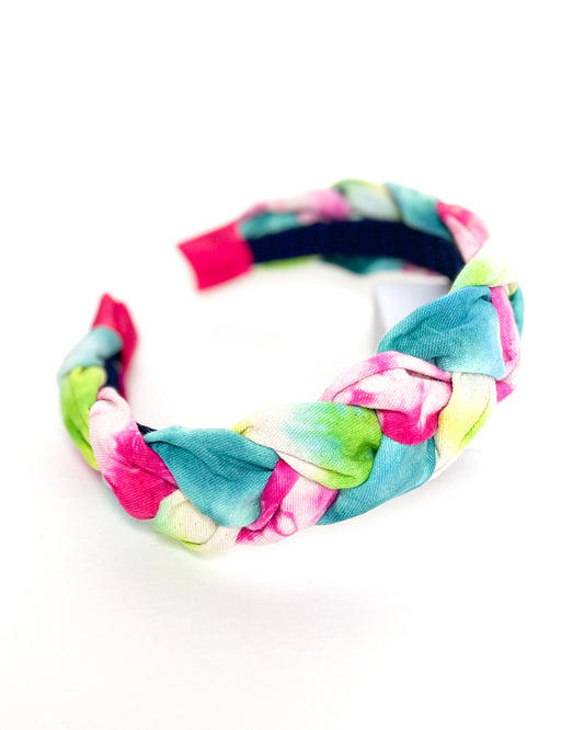 Braided Headband in Retro Multi