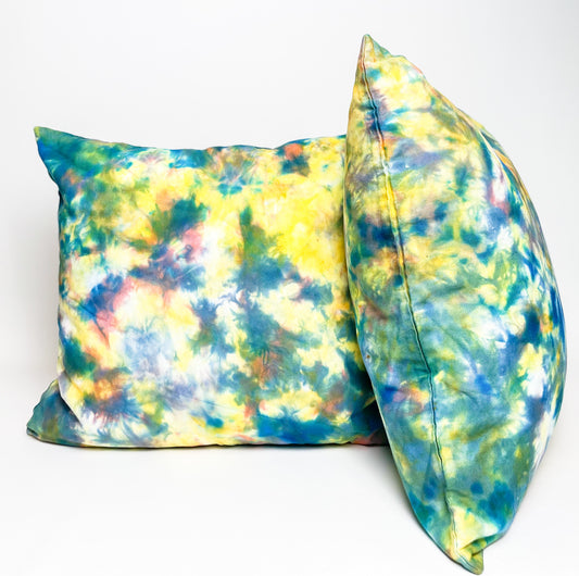 Cotton Throw Pillow Covers in Primary / Set of 2