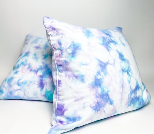 Cotton Throw Pillow Covers in Mermaid / Set of 2